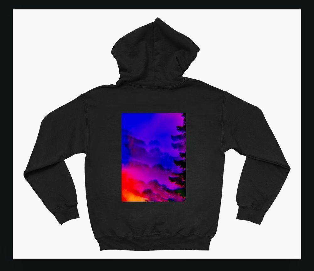 “Forest Fire” On Black Sweatshirt Photography Art | Heather Loftes Photography