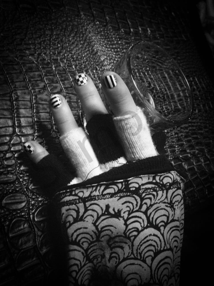 Fingers and Whiskey Glass