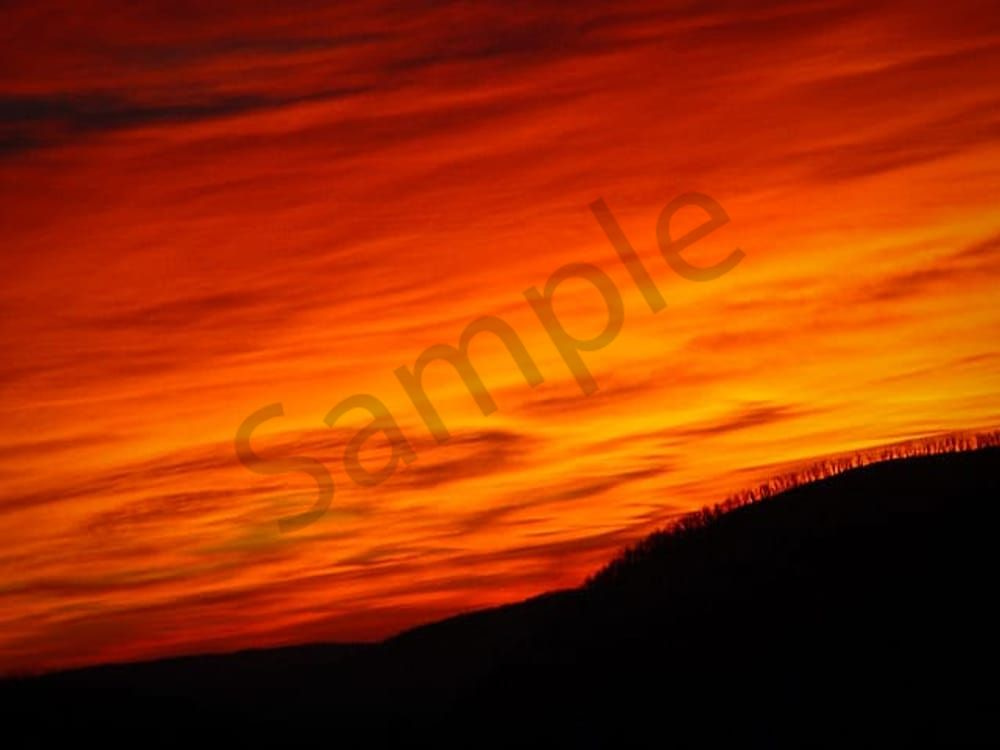 Blood Red Sky Cerro De Taos New Mexico Photography Art | Radiant Imagination Media, LLC