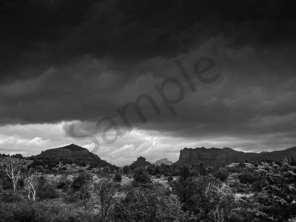 Tempest Over Red Rocks 1  "Heaven's Wrath" Photography Art | Radiant Imagination Media, LLC