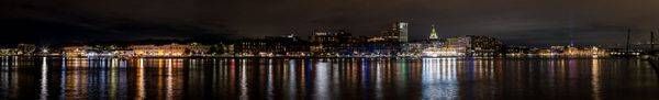Savannah Skyline at Night Panorama - LIMITED EDITION