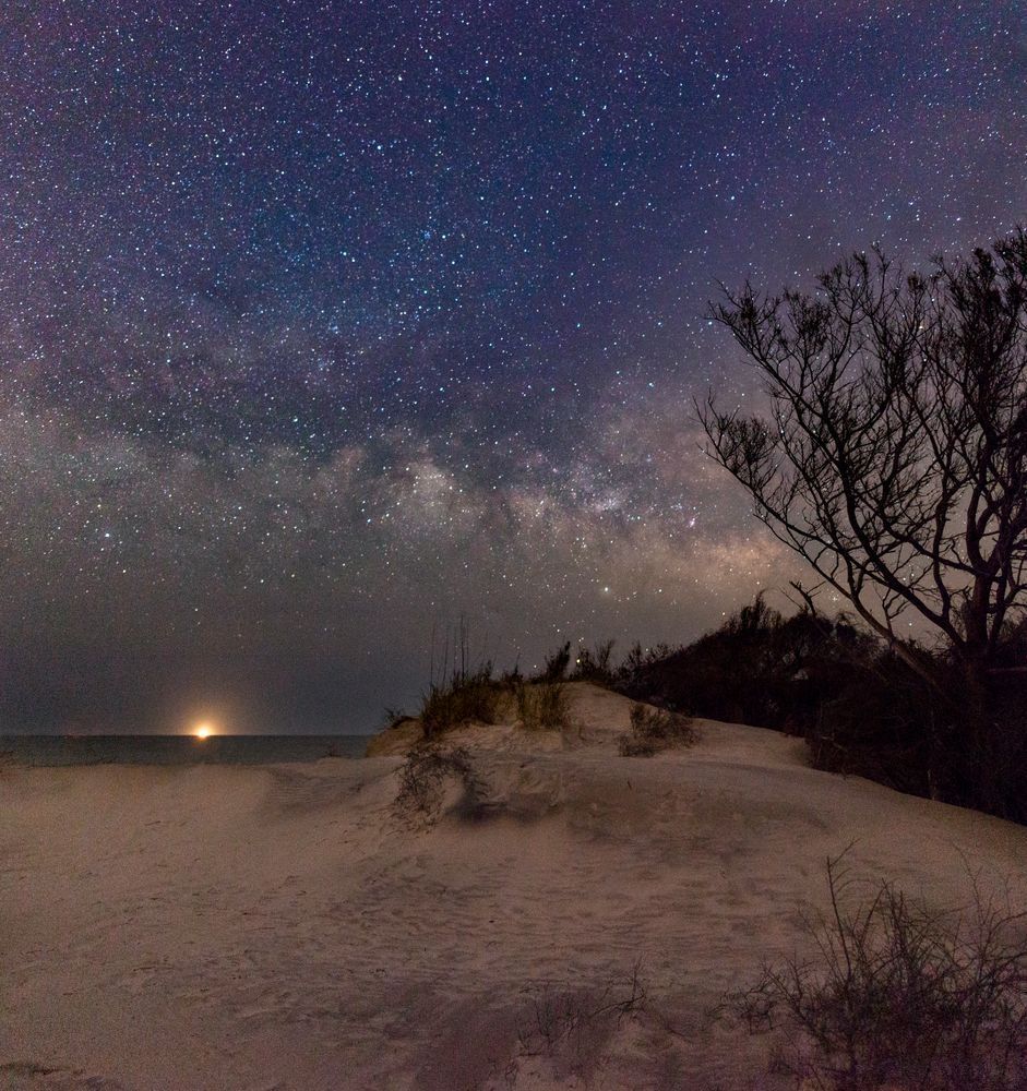 Sand Dunes and Milky Way