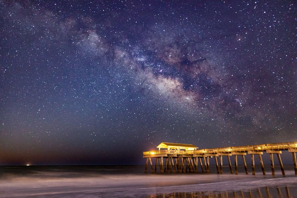 Milky Way above the Pier