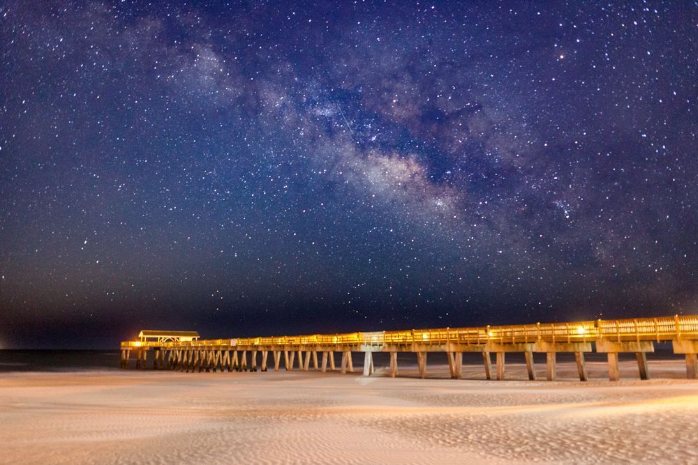 Tybee Pier Milky Way View
