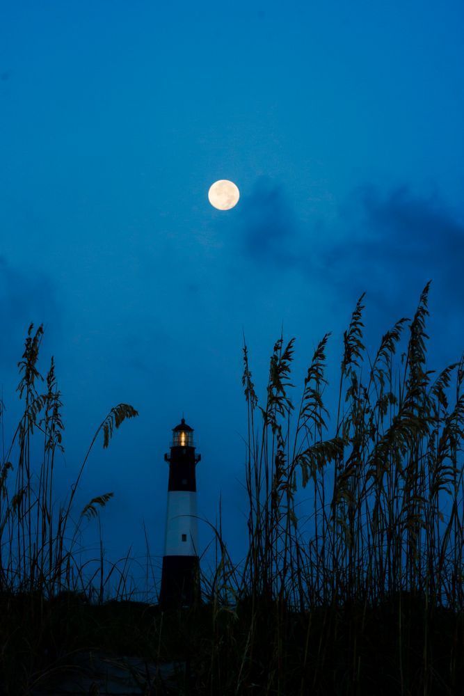 Blue Moon Over Tybee Light