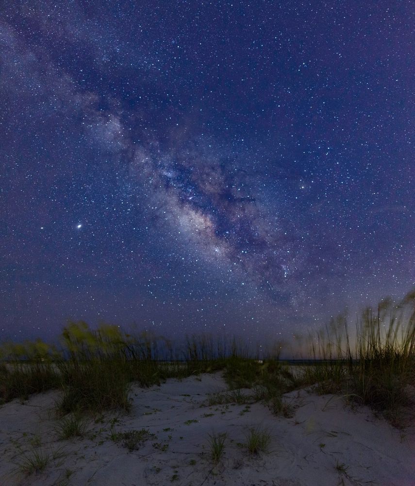 Sand Dunes under the Stars