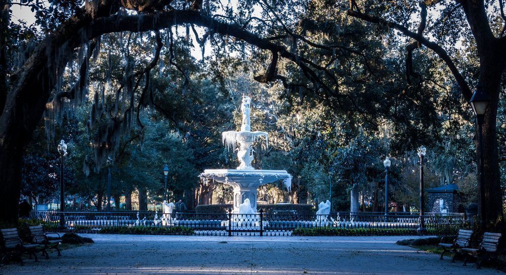 Frozen Forsyth Fountain
