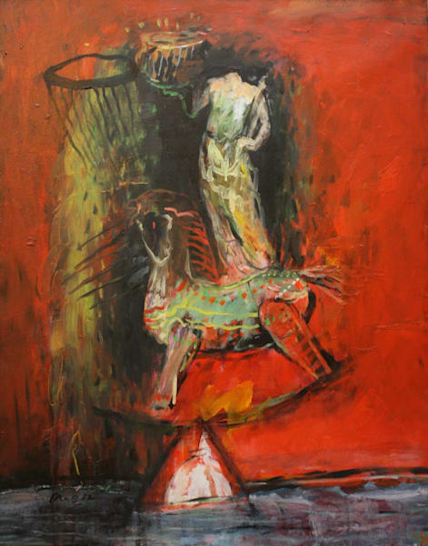 The Guardian And His Horse Art | The Urban Sky