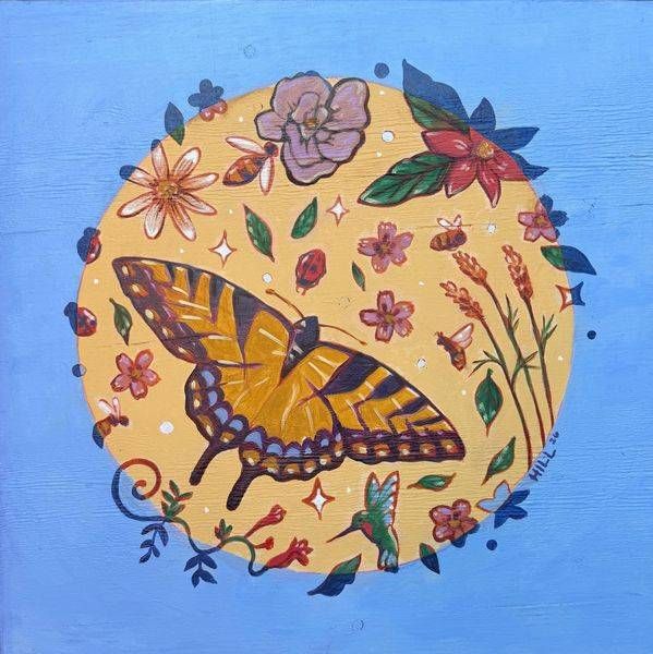 Day Pollinators Limited Edition Print | Hill Yeah! Eco Art Studio