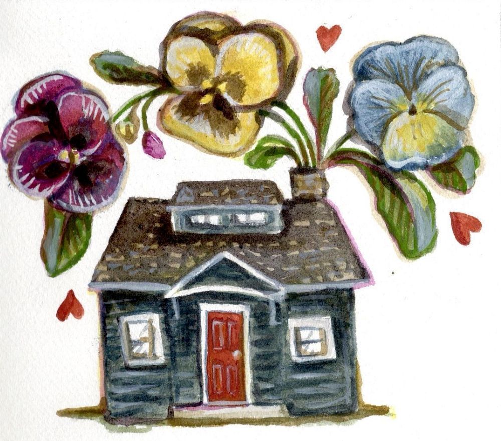 Wendy Spring House  Hillary Kent Hi Res Art | Hill Yeah! Eco Art Studio