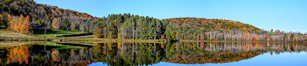 Autumn Allen Lake Panorama Upstate NY