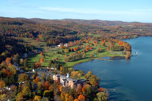 Autumn Otesaga Hotel Leather-Stocking Golf Course Farmers Museum Otsego Lake
