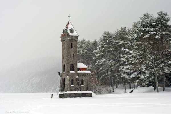 Kingfisher Tower in Winter Otsego Lake NY