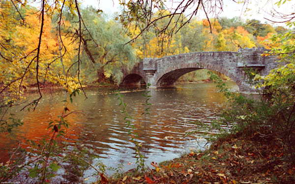 Stone Bridge on Susquehanna River Headwaters Cooperstown NY -2