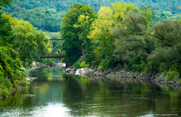 Steel Train Bridge Over Mohawk River Little Falls NY