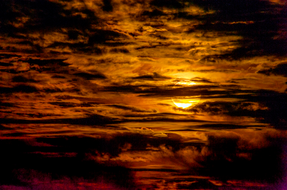 Super Full Moon Storm Clouds Multi Colored Nov 2016 Photography Art | Alan Lincourt Photography Dot Com