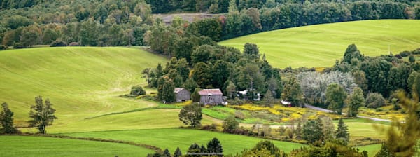 Peaceful Rural Upstae NY Homestead Farm with Barns Early Autumn