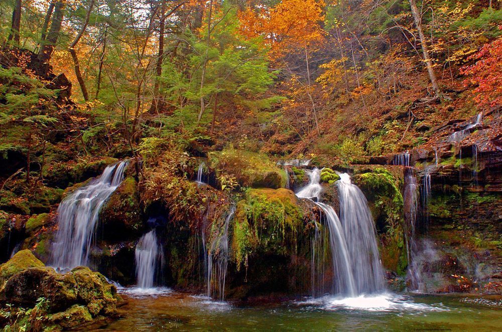 Van Hornesville Waterfalls Autumn Photography Art | Alan Lincourt Photography Dot Com