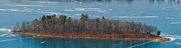 Deowongo Island Canadarago Lake Rural New York February 2016 30"x8" Canvas Limited Edition