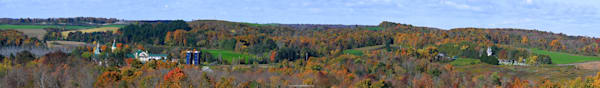 Russian Orthodox Monastery And Cemetery Rural Upstate NY 48"x7" Canvas Panorama Limited Edition