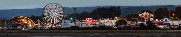 Colorful Escapade at Herkimer County Fair Frankfort NY late Evening on Canvas  Limited Edition