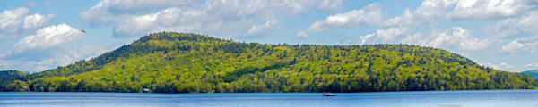 Sleeping Lion Otsego Lake Springtime Cooperstown NY 40x8 Canvas Limited Edition