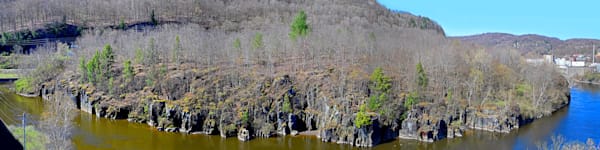 Moss Island Spring Time Little Falls Mohawk River NY 2024 48"x12" Limited Edition