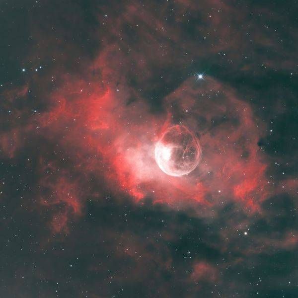 Bubble Nebula (NGC 7635) in Foraxx palette