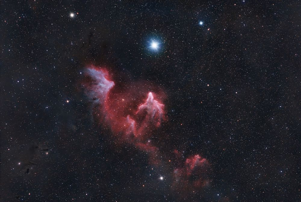 Ghost of Cassiopeia (IC 63) – Astrophotography Print | Paper, Canvas & Metal Wall Art