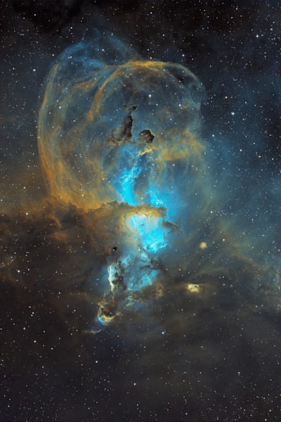 Statue of Liberty Nebula (NGC3576)