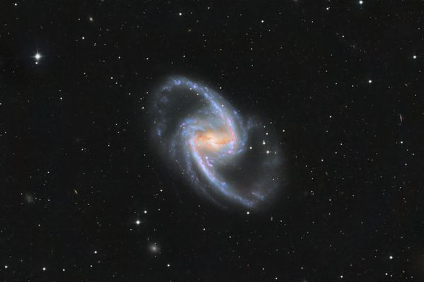 NGC1365 Barred Spiral Galaxy in Fornax