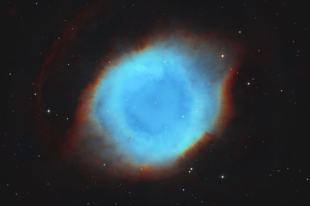 Helix Nebula (Ngc7293 In Foraxx Palette) Photography Art | MaximAstroPhoto