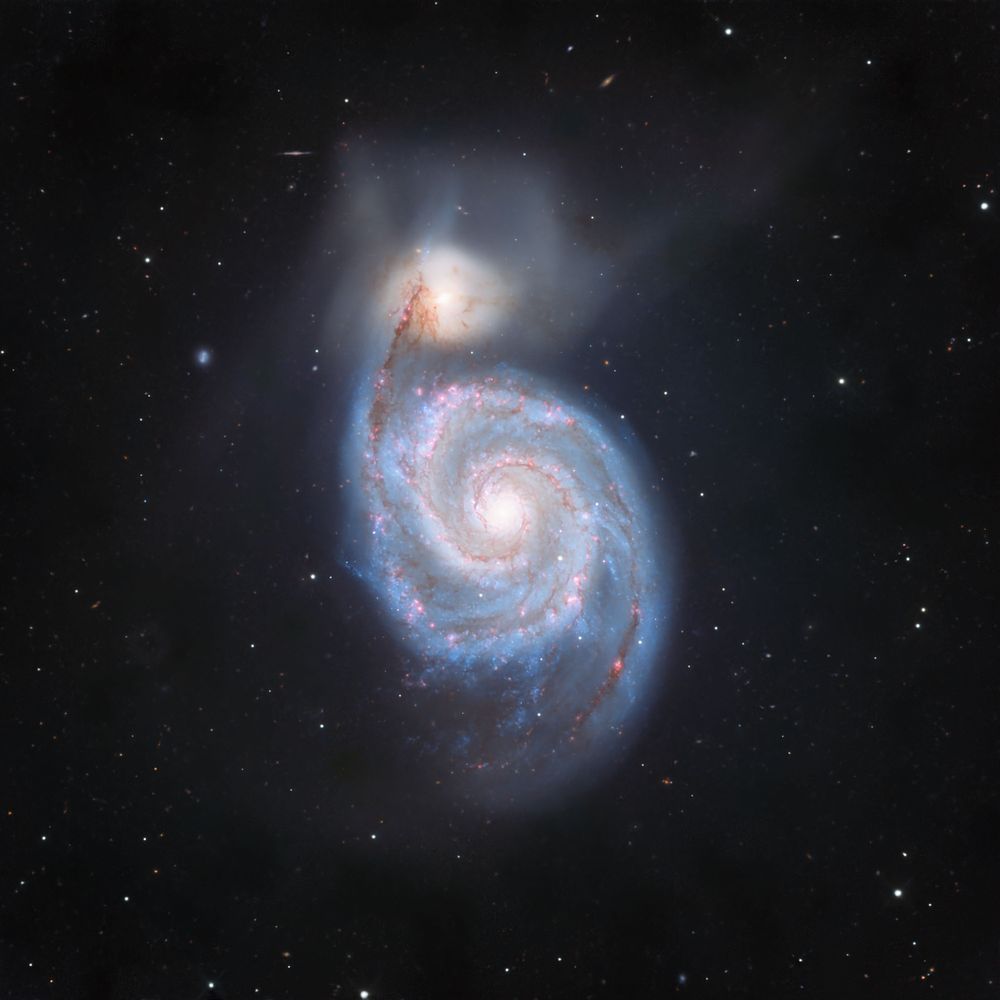 Whirlpool Galaxy Messier 51 - Stunning Astrophotograph