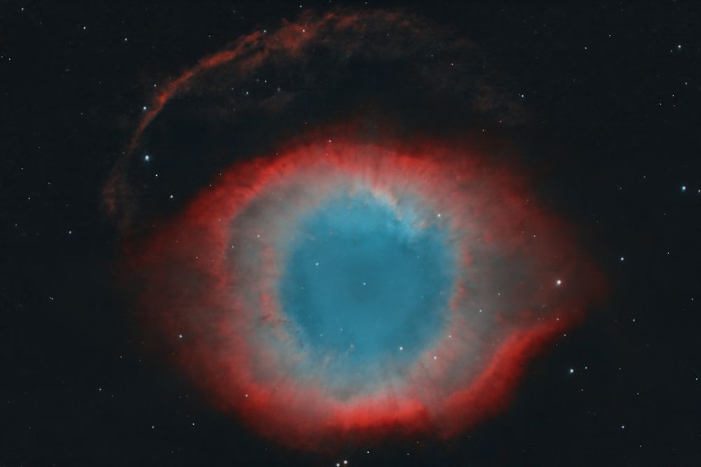 The Helix Nebula (also known as NGC 7293) Foraxx Palette