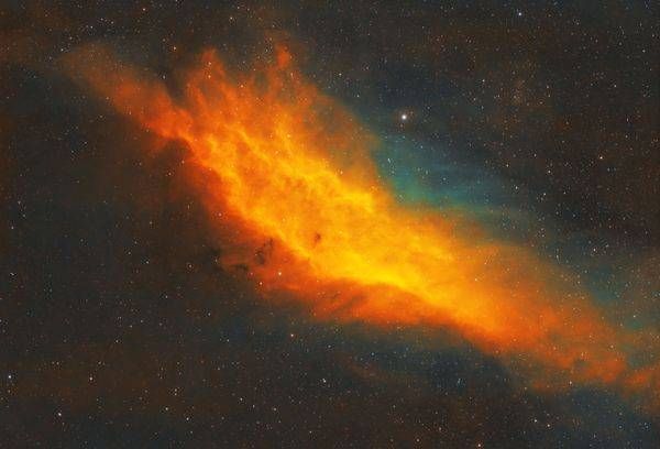 Sh2 220 California Nebula Colorized Sho Palette (Landscape) Photography Art | MaximAstroPhoto