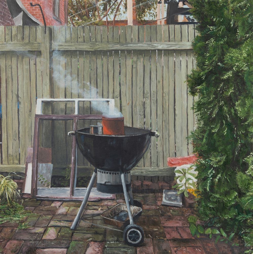 Brian DePauli Grill Art Print – Original Contemporary Oil Painting Print