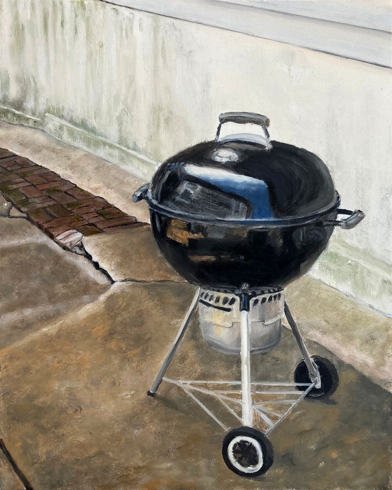 Untitled 7 (from the series BBQ Party) by Brian Depauli I Hyperrealistic oil paintings in St. Louis, Missouri