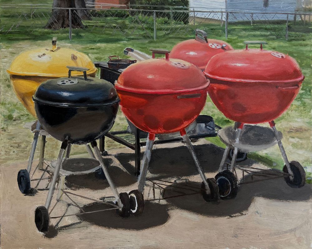 Red, Yellow, and Black Grills by Brian Depauli