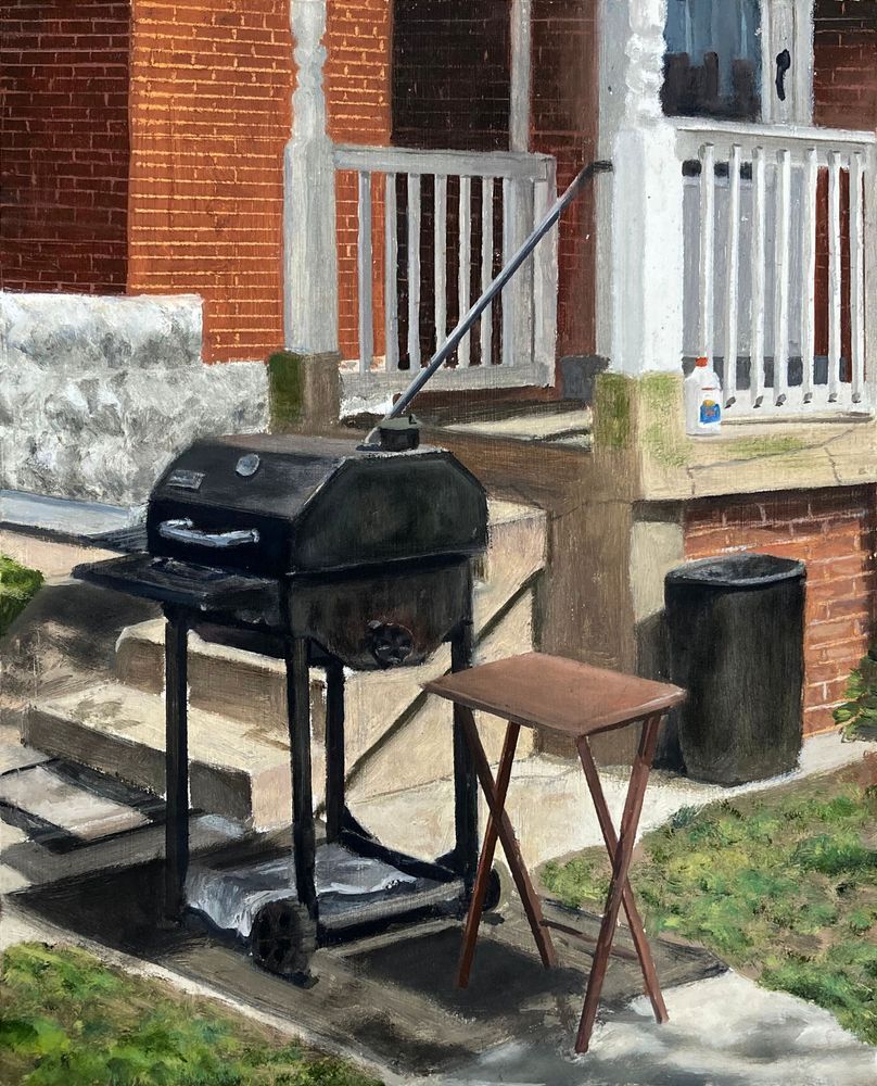 Square BBQ Grill Painting | Brian Depauli Photorealistic art