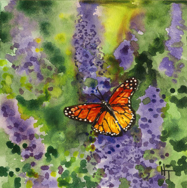 Purple Monarchs Art | Holly Tippetts Art
