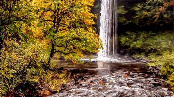 SILVER FALLS DURING STORM - OR