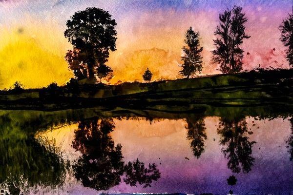 WATERCOLOR AT FOREST BEACH