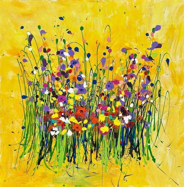 Yellow Splash Garden | Paintings By Jim Tucker