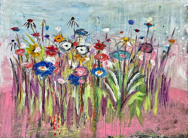 Pink Garden Art | Paintings By Jim Tucker