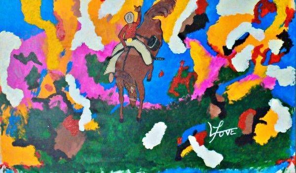 Broken In | Print Cowboy Painting by FLove Artistry