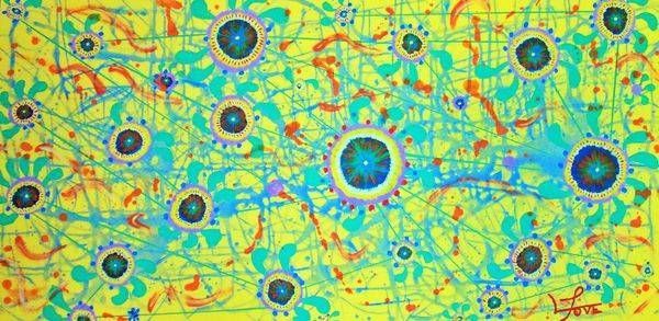 Galactic Sunrise – Cosmic Abstract Original Art for Home Decor