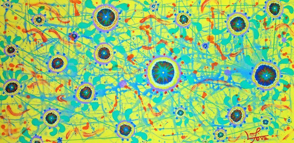 Galactic Sunrise – Cosmic Abstract Wall Art for Home Decor