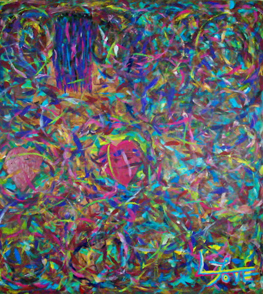 Good Hearted – Symbolic Abstract Wall Art with Rainbow Colors