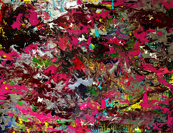 Ghouls and Goblins – Dark Pour Art in Purple & Black Hues