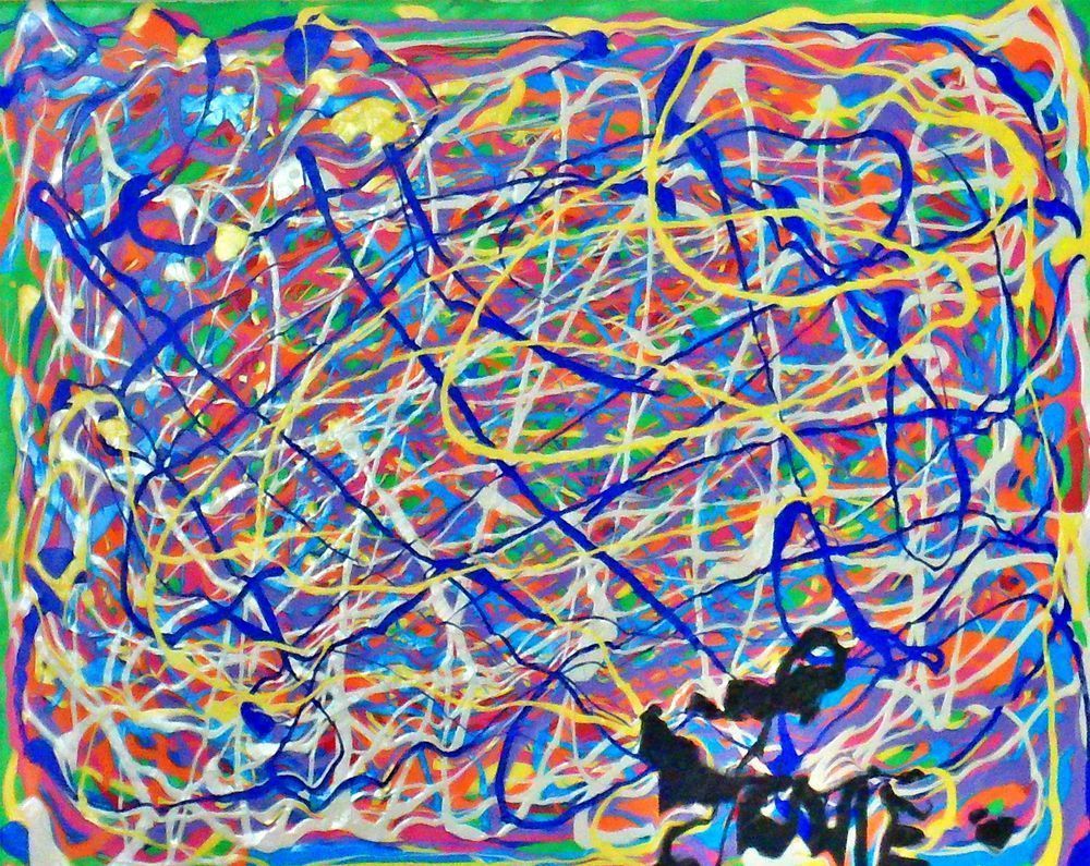 Intersections Abstract Painting | Momentum Energy and New Directions

